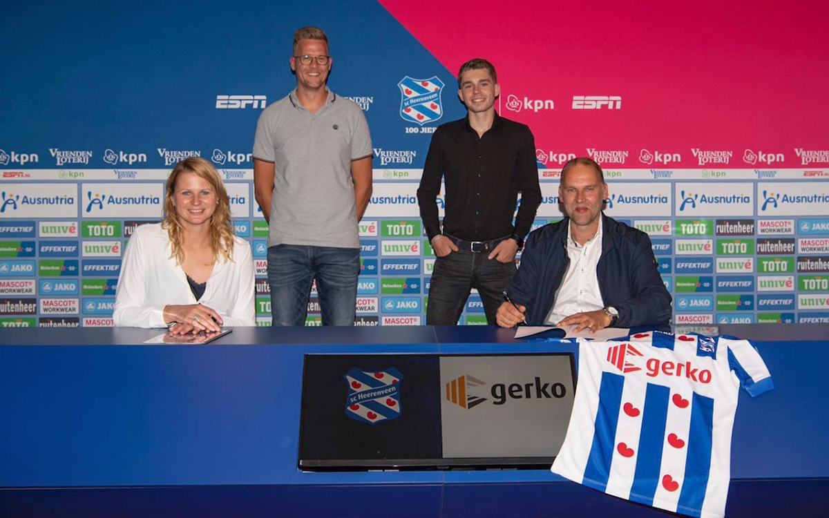 Gerko tekent sponsorovereenkomst sc Heerenveen