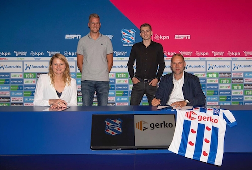 Gerko tekent sponsorovereenkomst sc Heerenveen